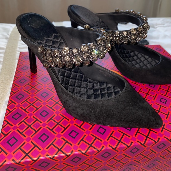 Tory Burch Crystal Mule Pump - Picture 2 of 7